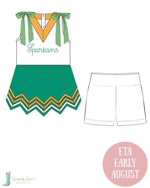 PRE-ORDER: Girls Spartan Cheer Dress (ETA Early August)