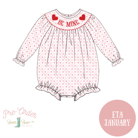 PRE-ORDER: Girls Smocked Be Mine Bubble (ETA January)
