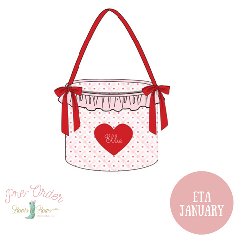 PRE-ORDER:  Girls Be Mine Heart Basket (ETA January)