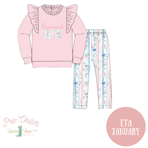 PRE-ORDER: Girls Blossoms & Bows Legging Set (ETA January)