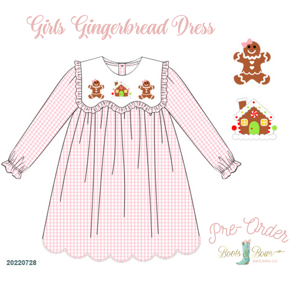 Girls Gingerbread Dress