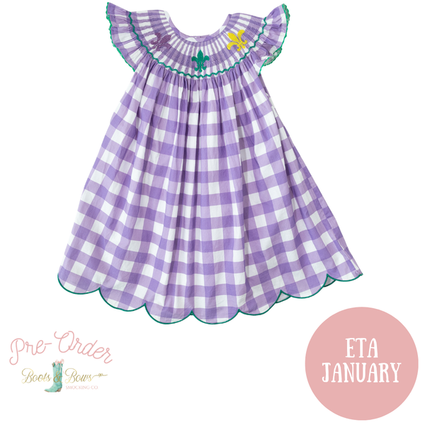 PRE-ORDER: Girls Mardi Gras Dress (ETA January)