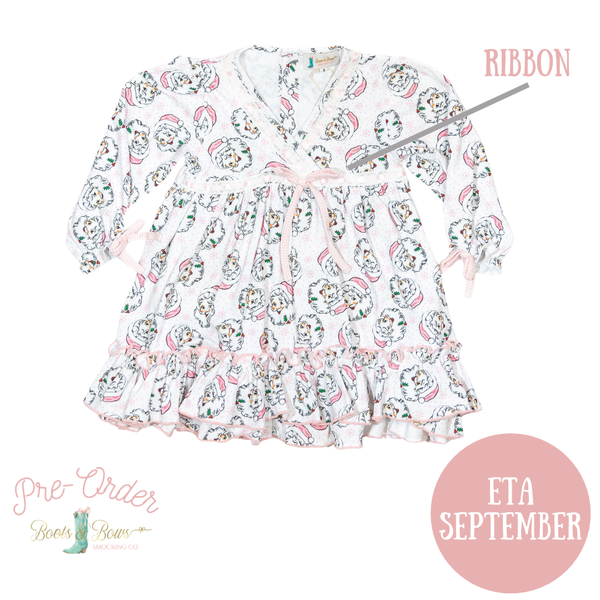 PRE-ORDER: Girls Vintage Pink Santa Nightgown (ETA September)