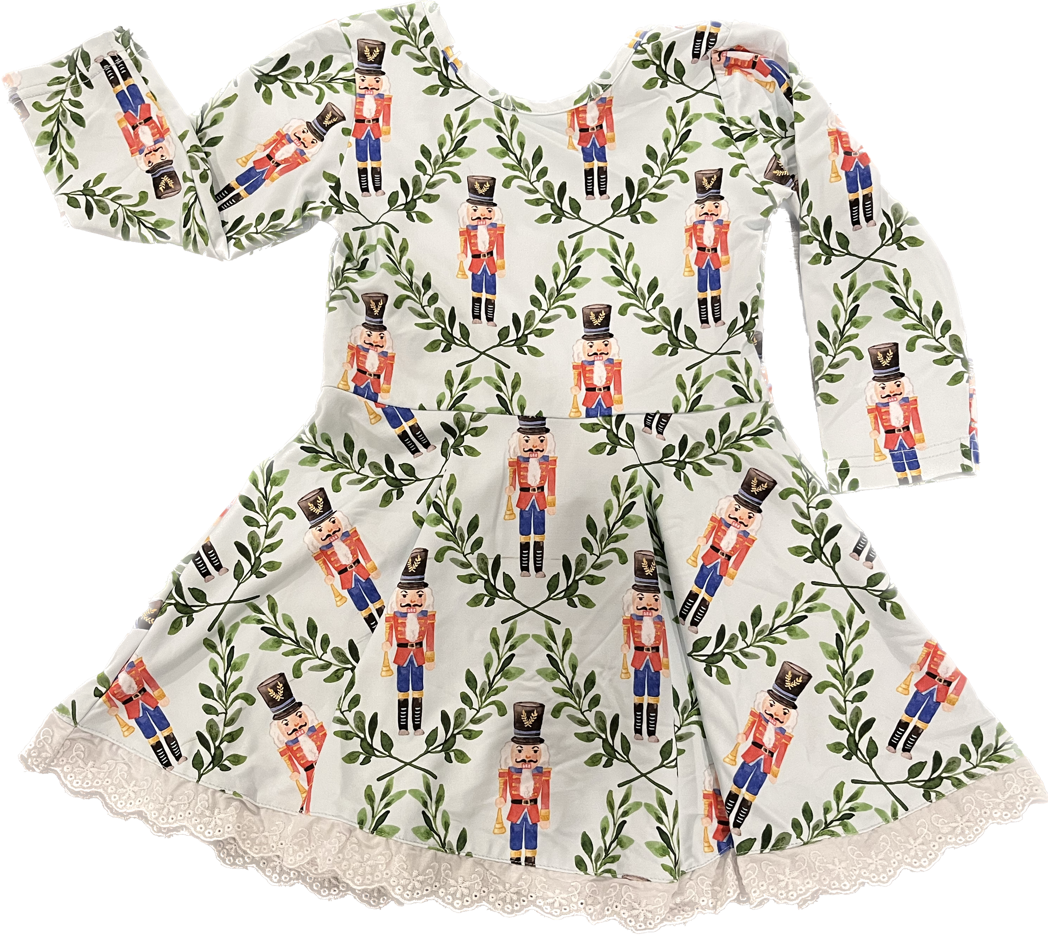 Girls Red Nutcracker Twirl Dress
