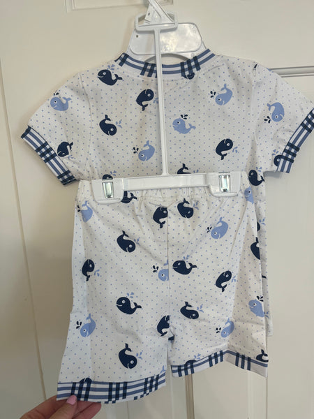 Boys Whale of a Good Time Pajamas - Size 2T