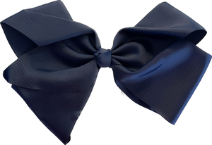 Texas Sized Hair Bow - Navy