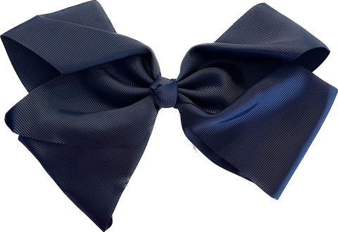 Texas Sized Hair Bow - Navy
