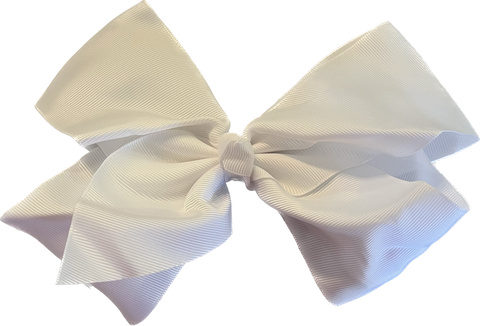 Texas Sized Hair Bow - White