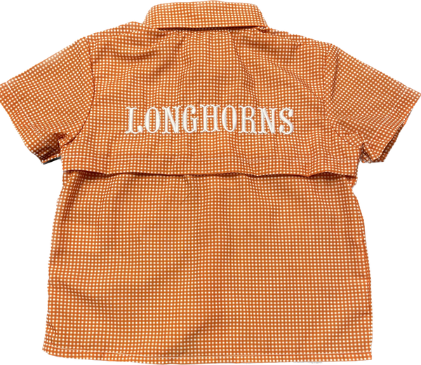 Boys Gameday Fishing Shirt - Longhorns