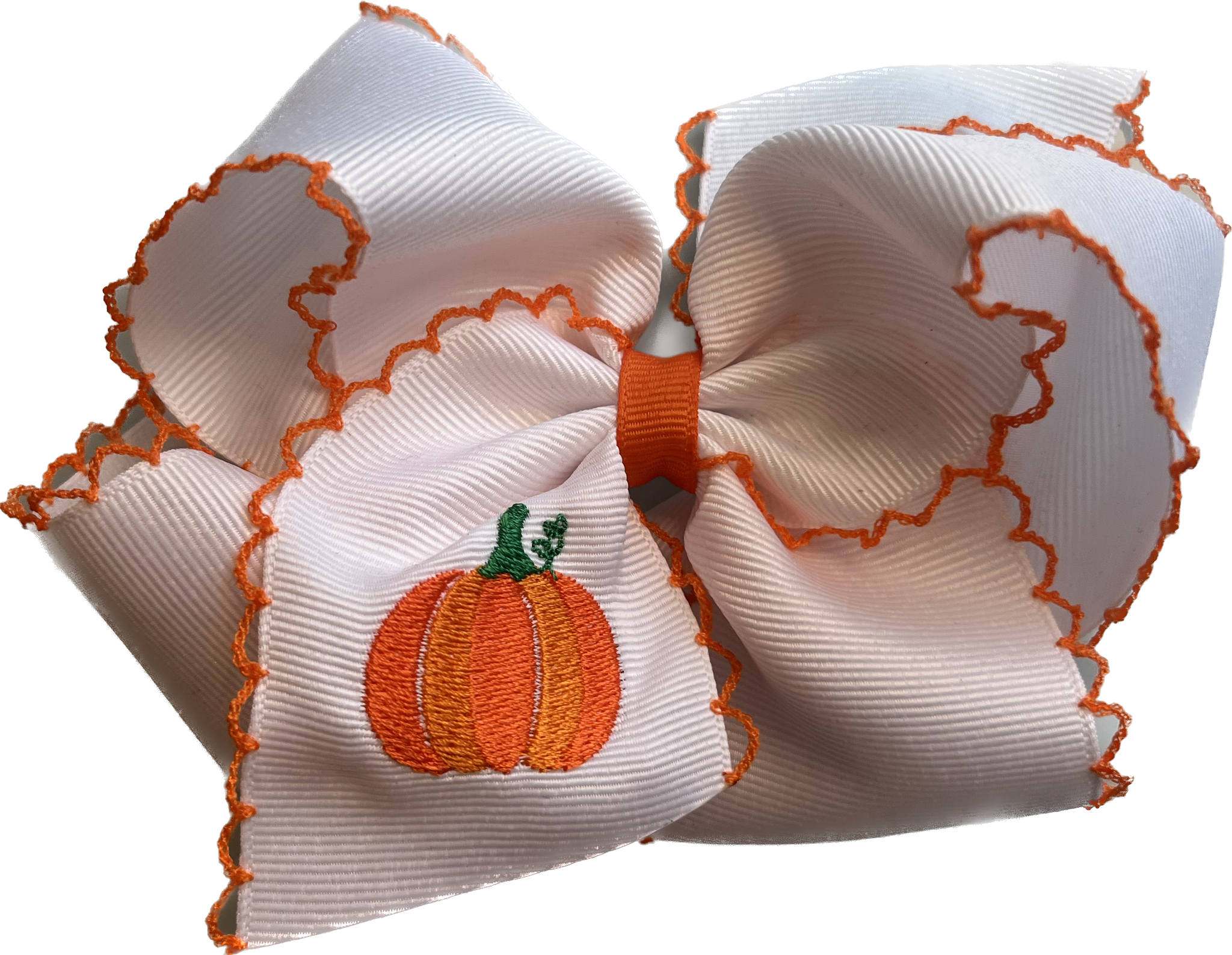 Wee Ones Pumpkin Hair Bow - King Size
