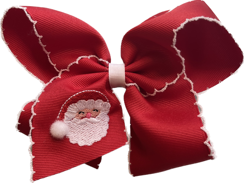 Wee Ones Santa Hair Bow - King Size