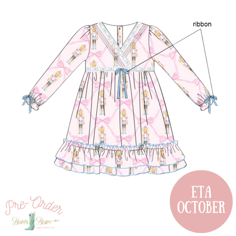 PRE-ORDER: Girls Pink Nutcracker Nightgown (ETA October)