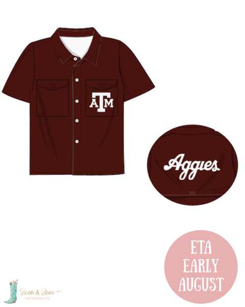 PRE-ORDER: Officially Licensed Texas A&M University Fishing Shirt (ETA Early August)