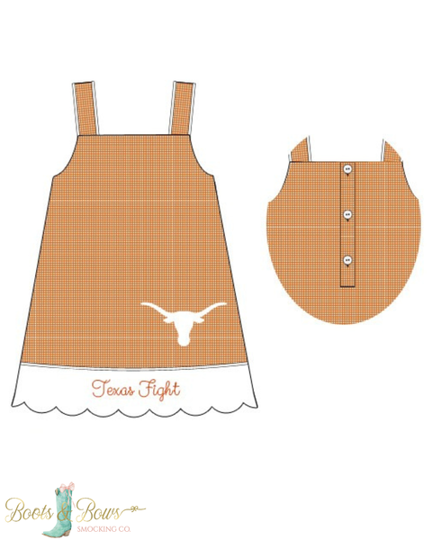 PRE-ORDER: Officially Licensed UT Texas Fight Dress (ETA Early August)