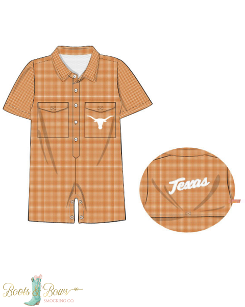 PRE-ORDER: Officially Licensed University of Texas Fishing Shirt Jon Jon (ETA Early August)