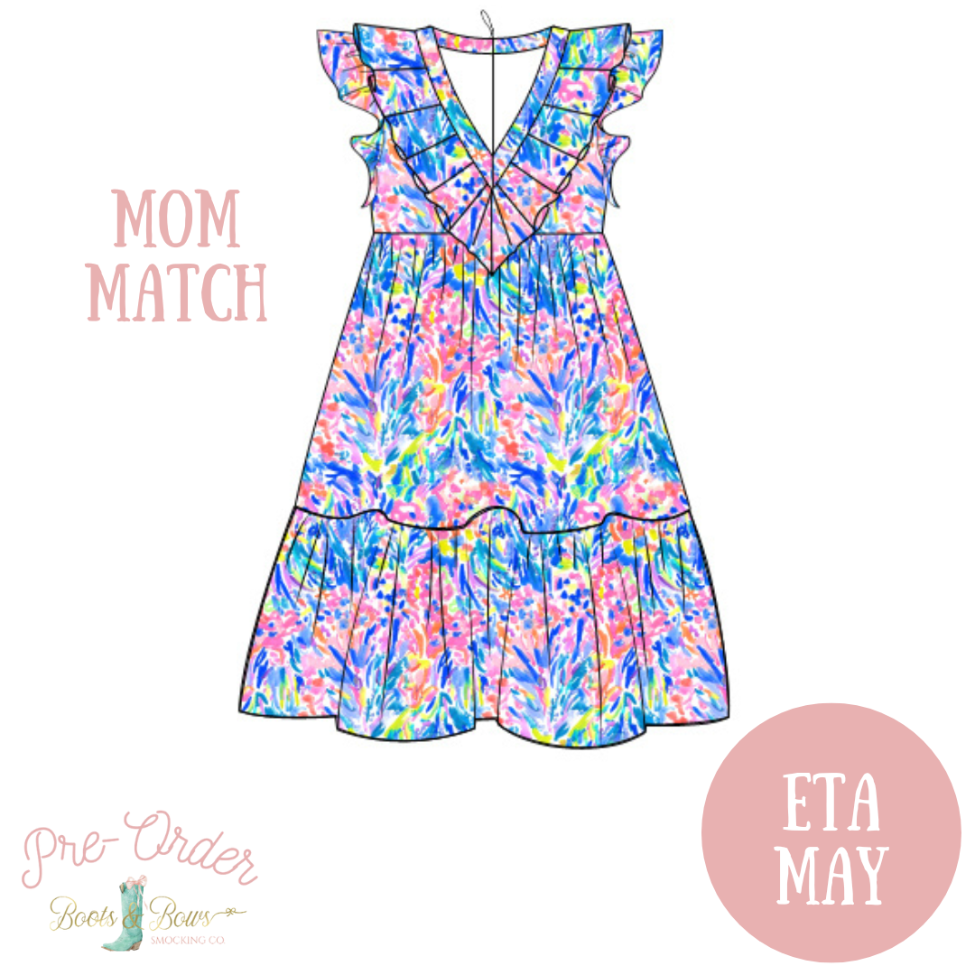 PRE-ORDER: Women's Summer Soiree Flutter Dress (ETA May)