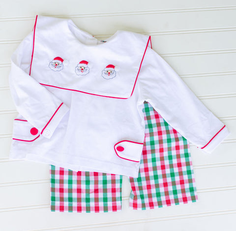 Boys Santa Pant Set
