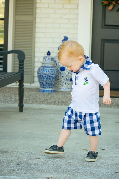Bluebonnet Boys Polo Shorts Set