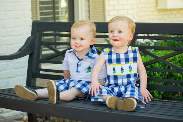 Bluebonnet Boys Polo Shorts Set