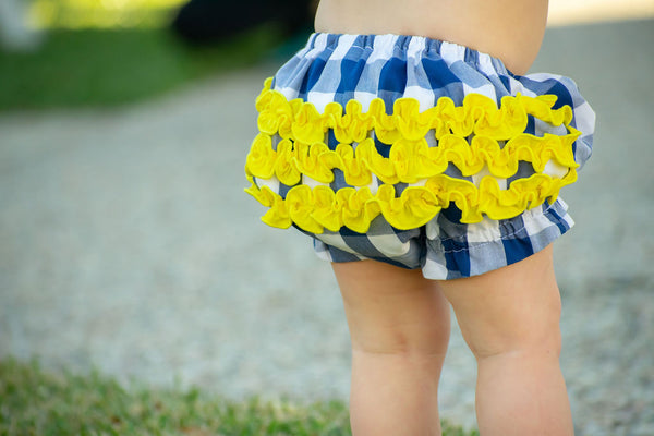 Girls Bluebonnet Diaper Set