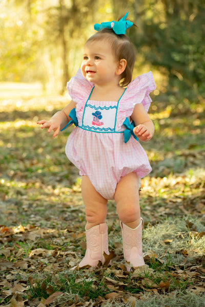 Pink Cowgirl Boot Bubble