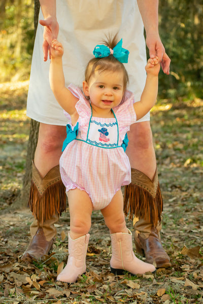 Pink Cowgirl Boot Bubble