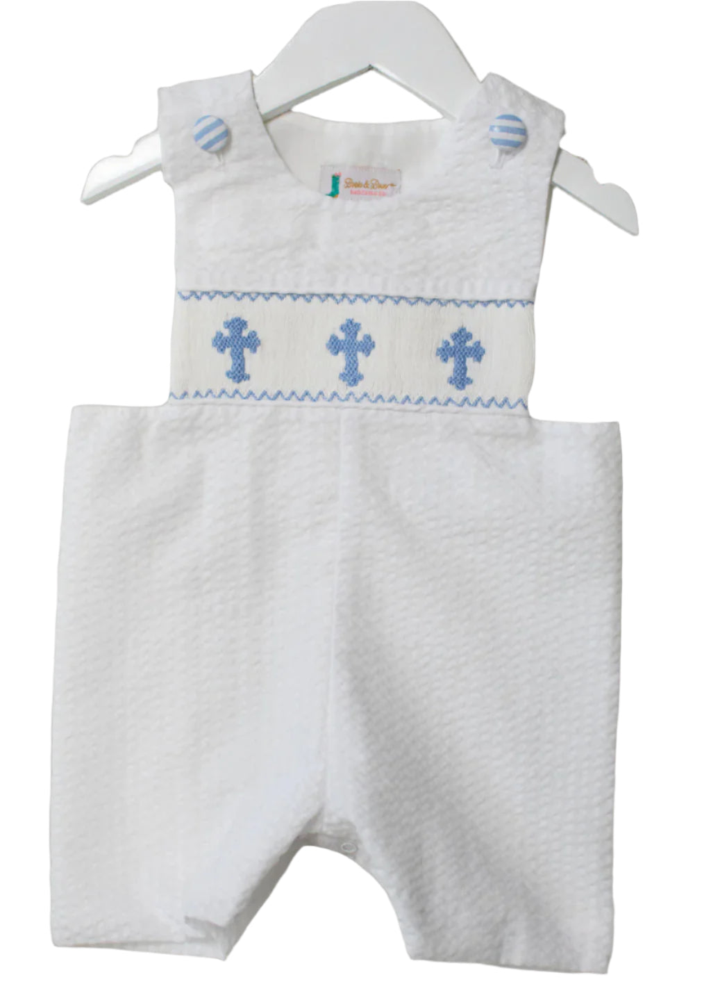 Boys Seersucker Cross Short Jon Jon