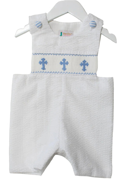 Boys Seersucker Cross Short Jon Jon