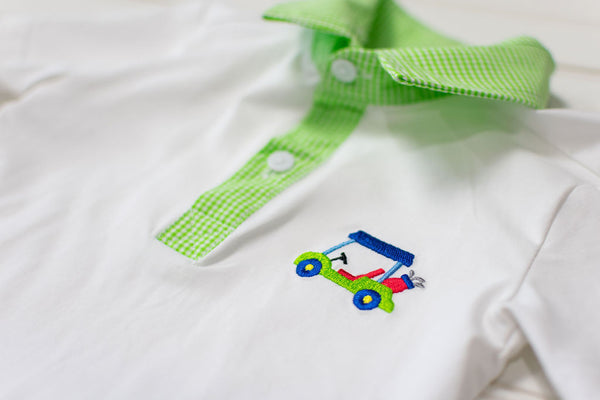 Boys Golf Cart Short Set