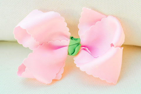 Pink & Green Hair Bow