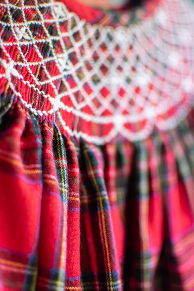 Girls Christmas Plaid Dress