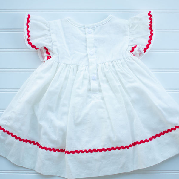 Girls Poinsettia Dress