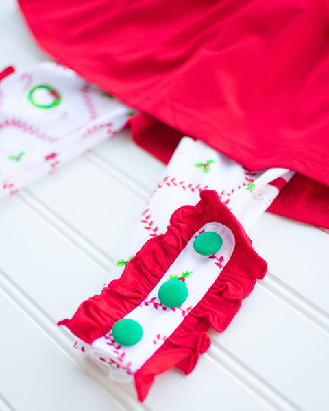 Girls Santa Leggings Set