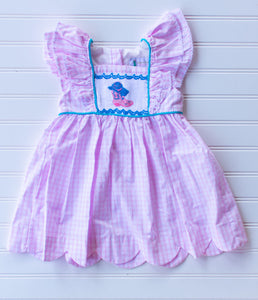 Pink Cowgirl Boot Dress