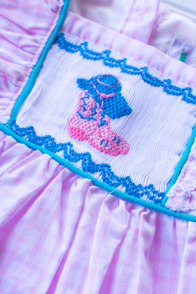Pink Cowgirl Boot Dress