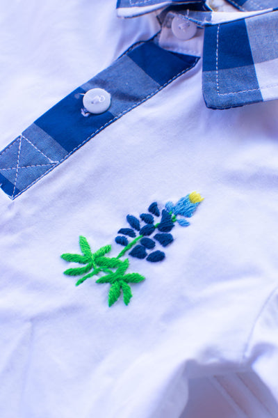 Bluebonnet Boys Polo Shorts Set
