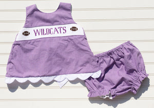 Gameday Football Diaper Set - WILDCATS
