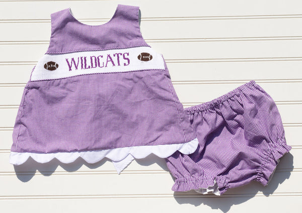 Gameday Football Diaper Set - WILDCATS