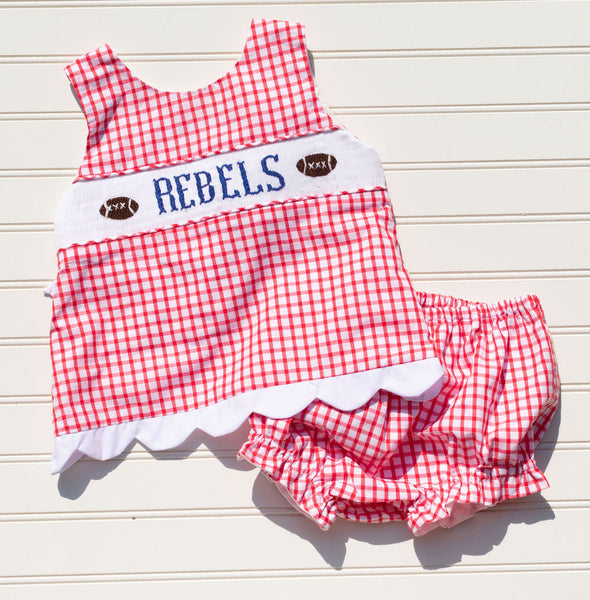 Gameday Football Diaper Set - REBELS