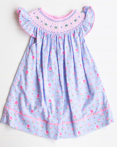 Floral Girls Bishop Dress